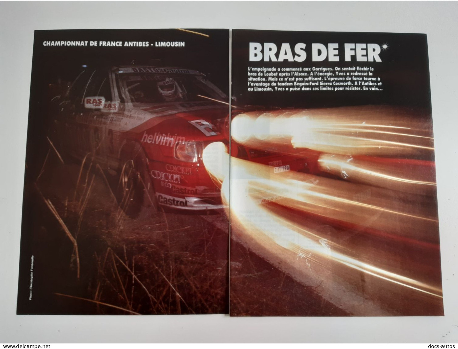 Coupure De Presse Sport Automobile Championnat De France D'Antibes - Andere & Zonder Classificatie