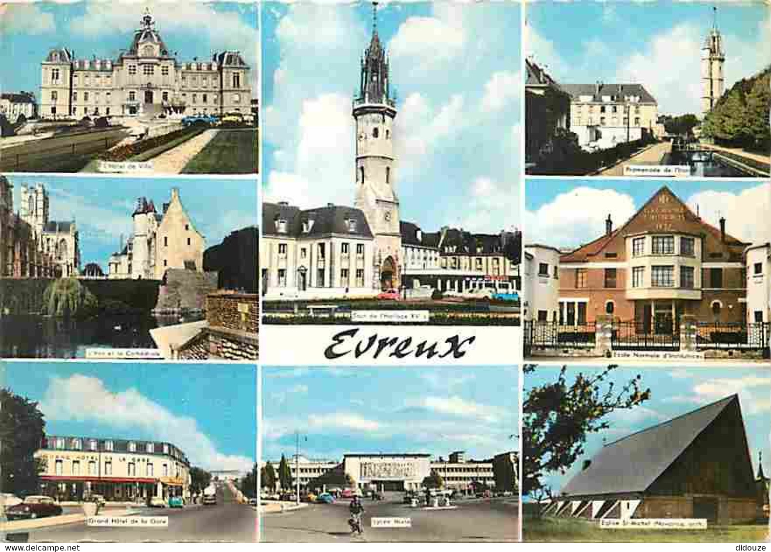 27 - Evreux - Multivues - Automobiles - Flamme Postale De Aubevoye - CPM - Voir Scans Recto-Verso - Evreux