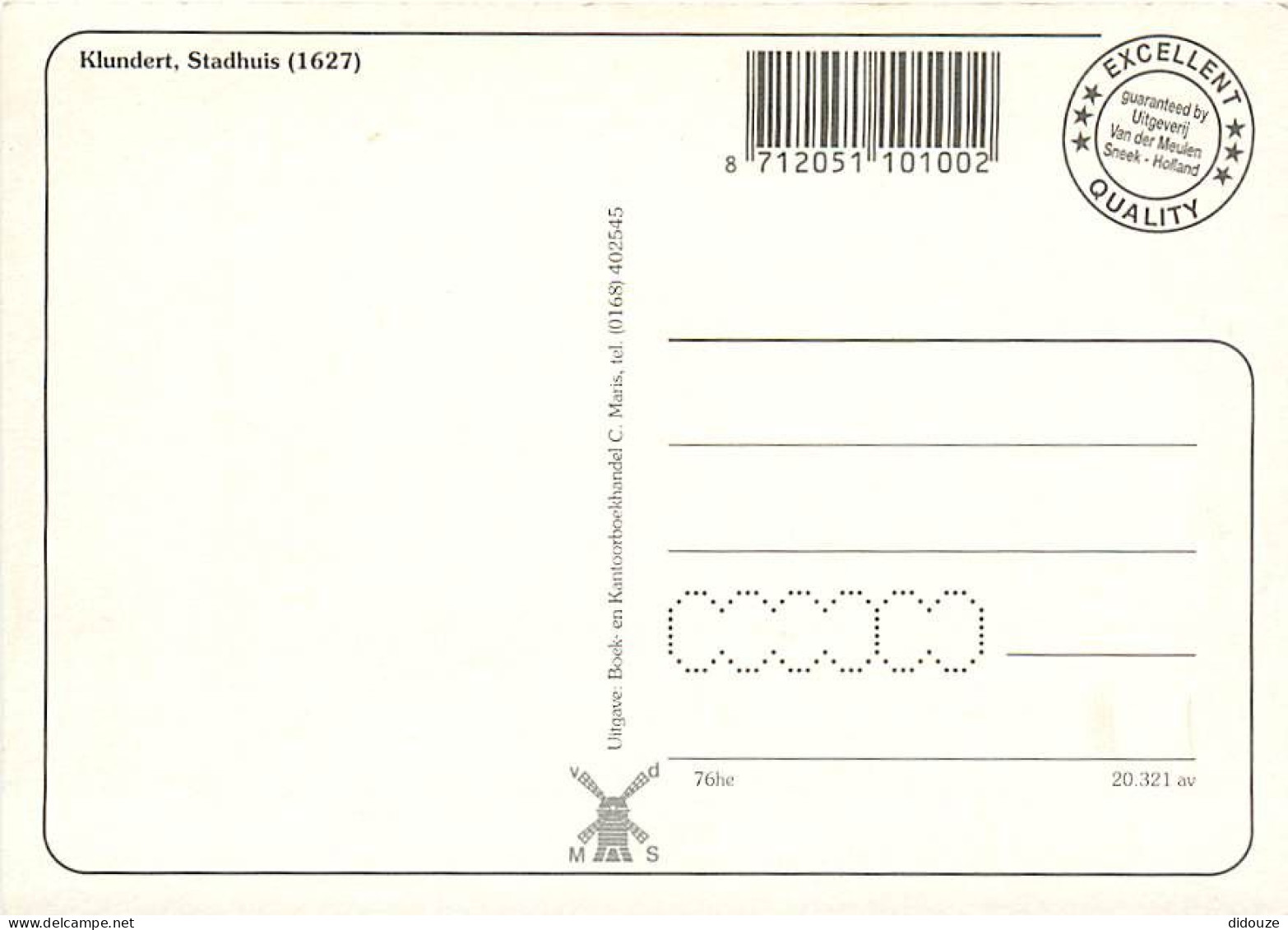 Pays-Bas - Nederland - Klundert - Stadhuis - CPM - Voir Scans Recto-Verso - Sonstige & Ohne Zuordnung