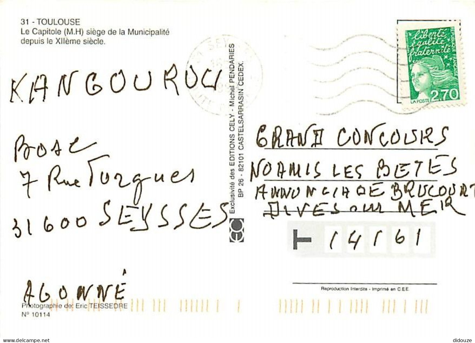 31 - Toulouse - CPM - Voir Scans Recto-Verso - Toulouse