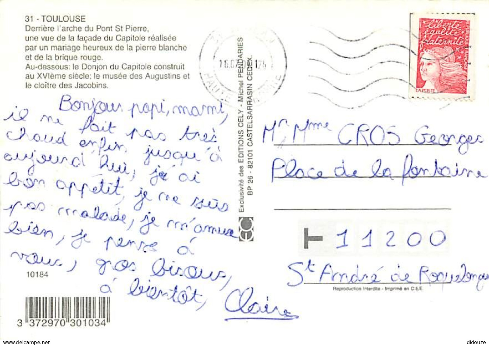 31 - Toulouse - CPM - Voir Scans Recto-Verso - Toulouse