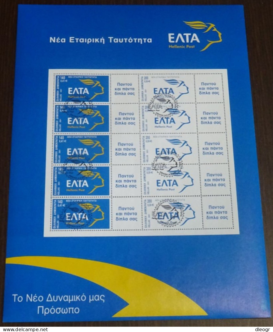 Greece 2001 Elta Identity Personalized Sheet Used - Nuovi
