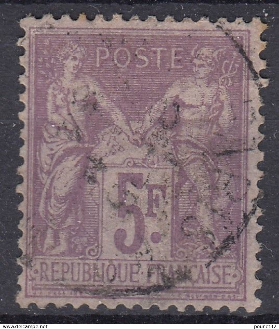 TIMBRE FRANCE SAGE 5F VIOLET SUR LILAS N° 95 OBLITERATION LEGERE - COTE 100 € - 1876-1898 Sage (Type II)