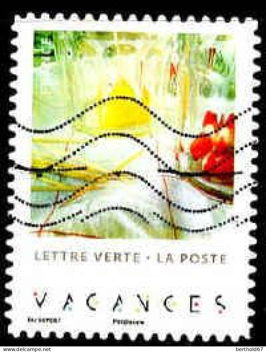 France Poste AA Obl Yv:1748 Mi:7367 Vacances Gourmandises (Lign.Ondulées) - Gebraucht