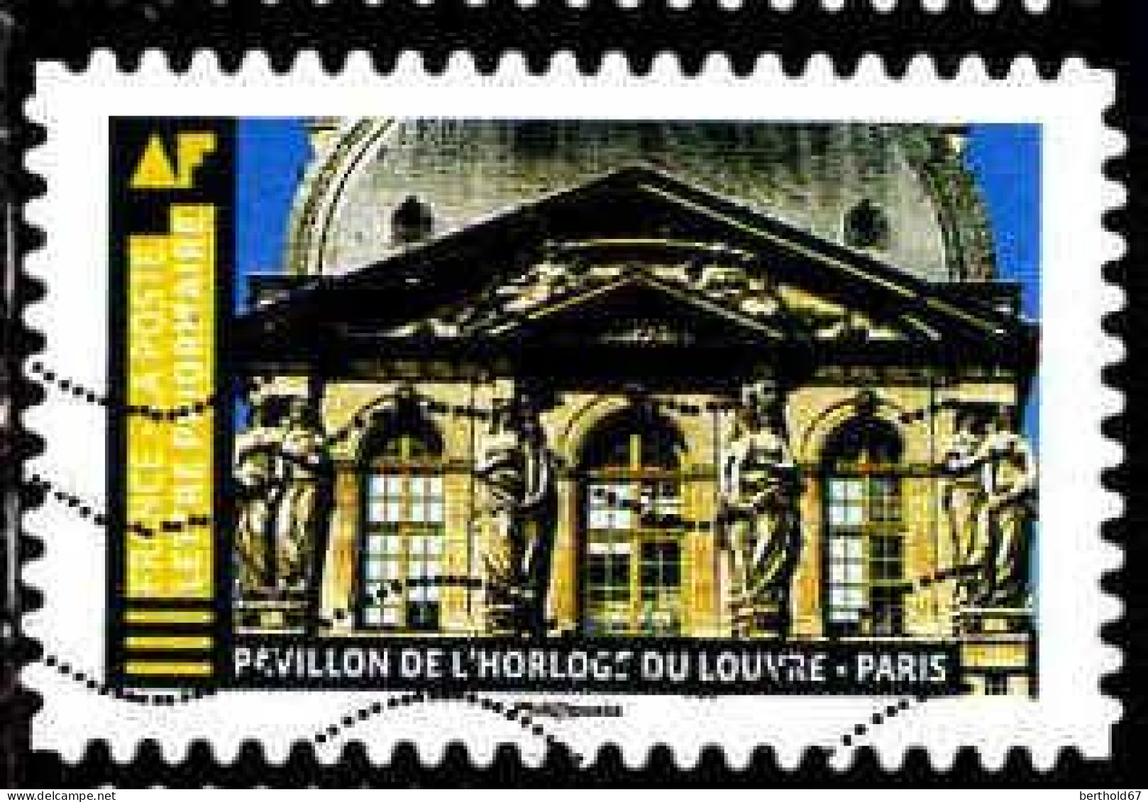 France Poste AA Obl Yv:1676 Mi:7252 Pavillon De L'Horloge Du Louvre Paris (Lign.Ondulées) - Oblitérés