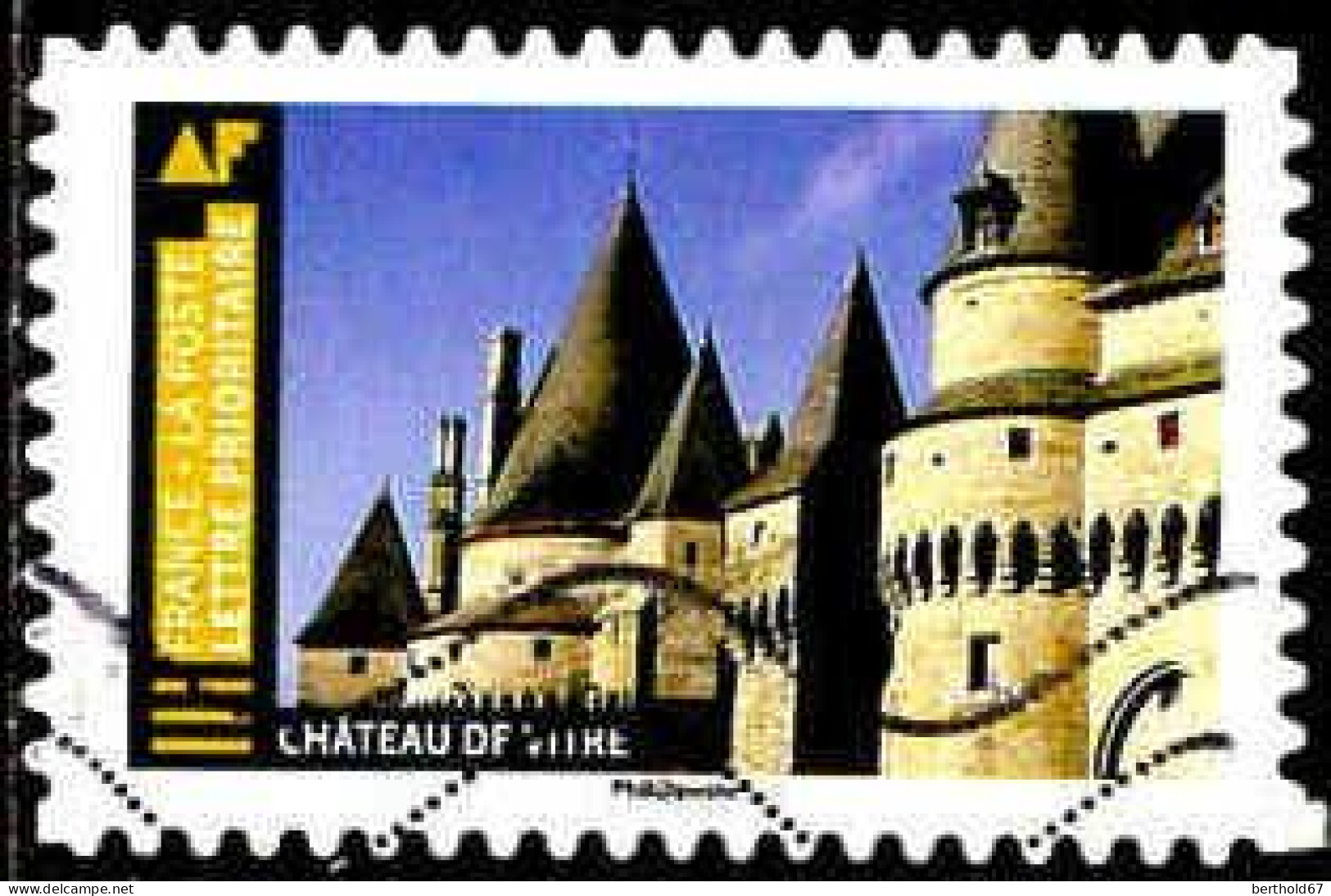 France Poste AA Obl Yv:1672 Mi:7248 Château De Vitré (Lign.Ondulées) - Oblitérés
