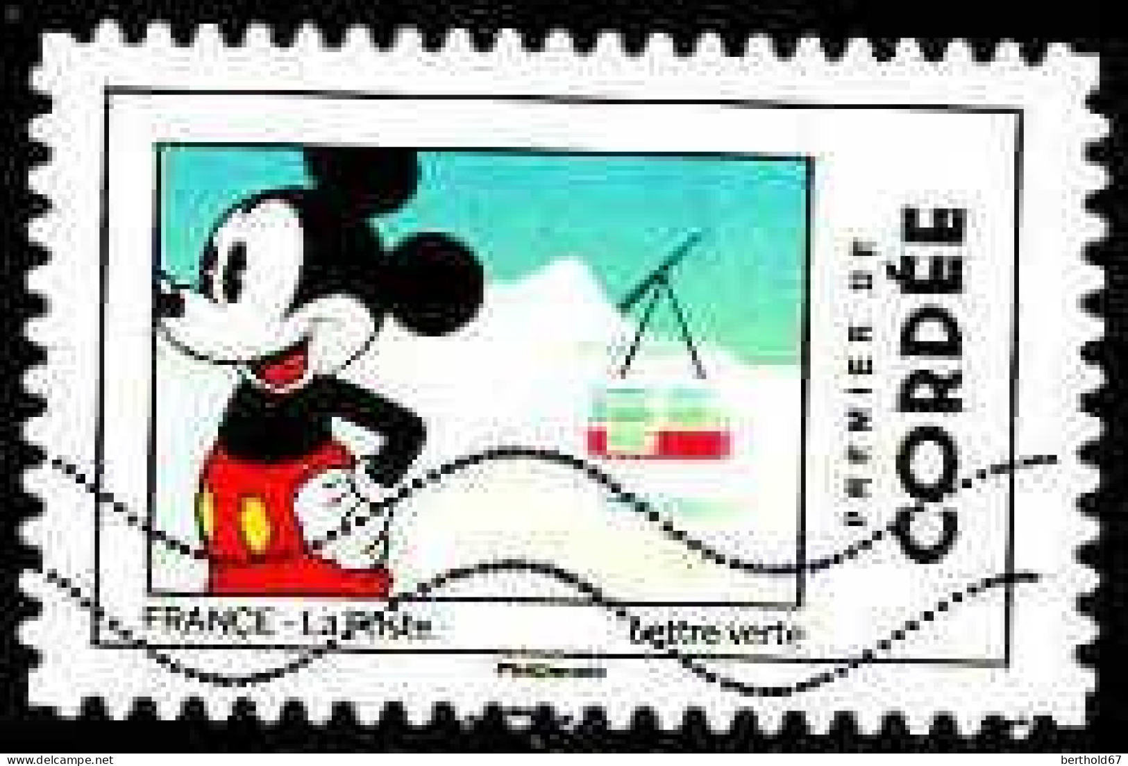 France Poste AA Obl Yv:1590 Mi: Premier De Cordée En Montagne (Lign.Ondulées) - Used Stamps