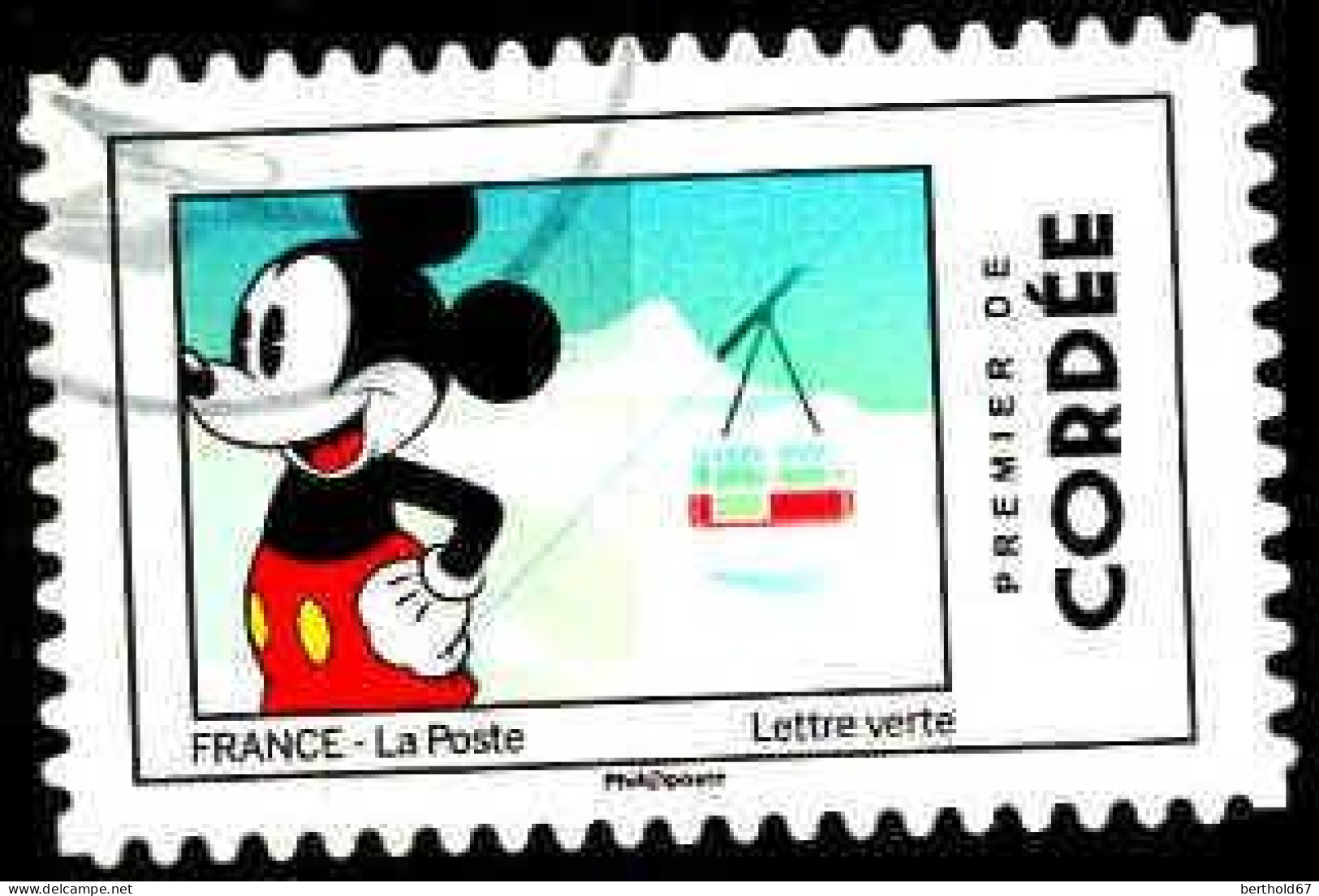 France Poste AA Obl Yv:1590 Mi: Premier De Cordée En Montagne (Beau Cachet Rond) - Used Stamps