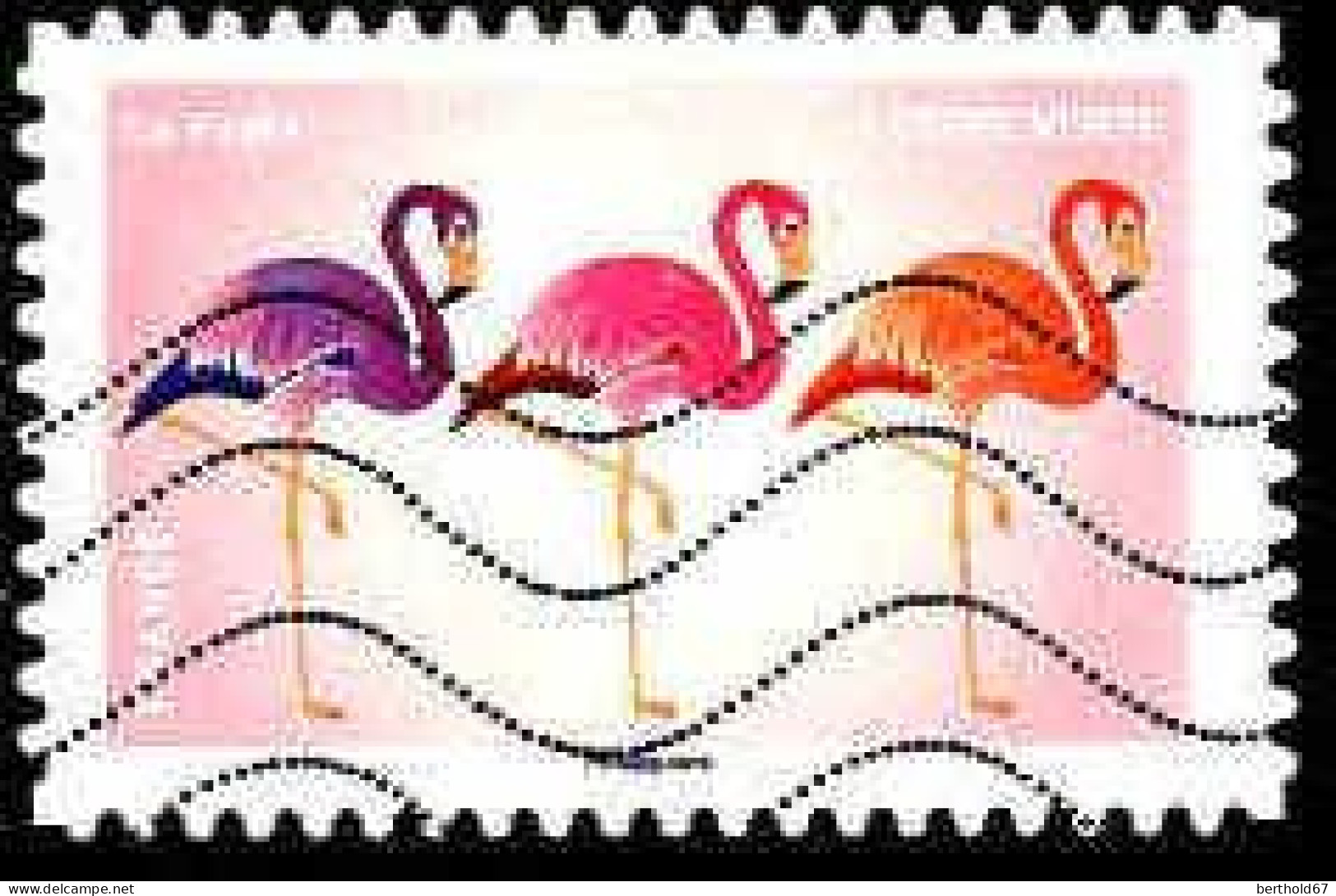 France Poste AA Obl Yv:1567 Mi:7013 Emoji Flamands Roses (Lign.Ondulées) - Used Stamps