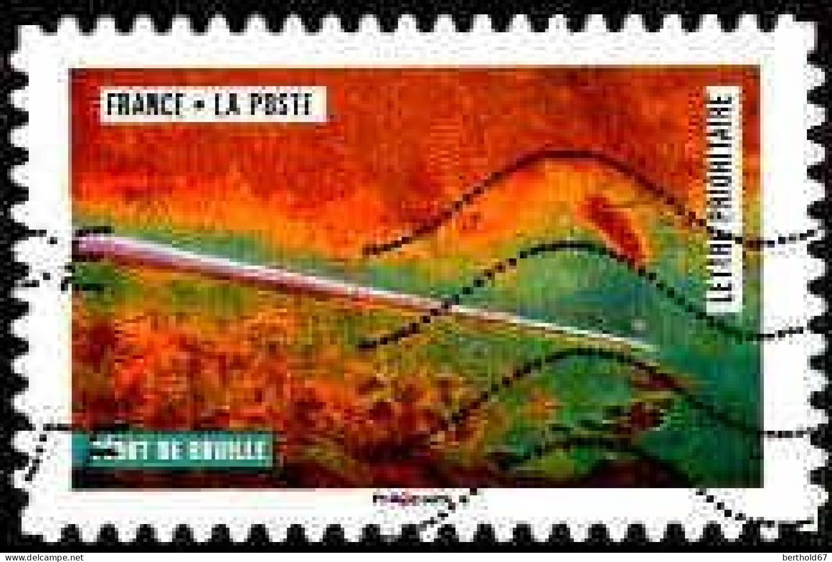 France Poste AA Obl Yv:1512 Mi:6937 Début De Rouille (Lign.Ondulées) - Oblitérés