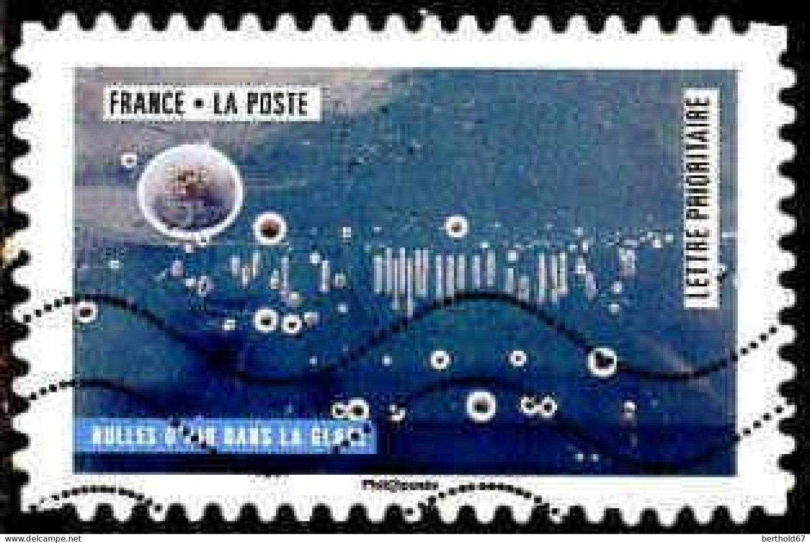 France Poste AA Obl Yv:1507 Mi:6932 Bulles D'air Dans La Glace (Lign.Ondulées) - Oblitérés