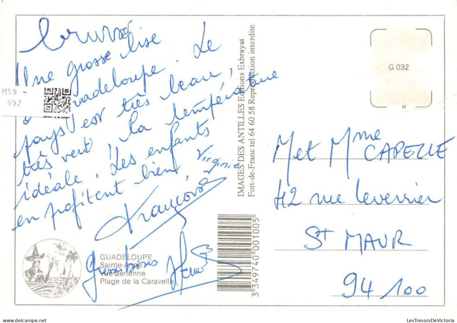 FRANCE - Guadeloupe - Sainte Anne - Vue Aérienne - Carte Postale - Autres & Non Classés