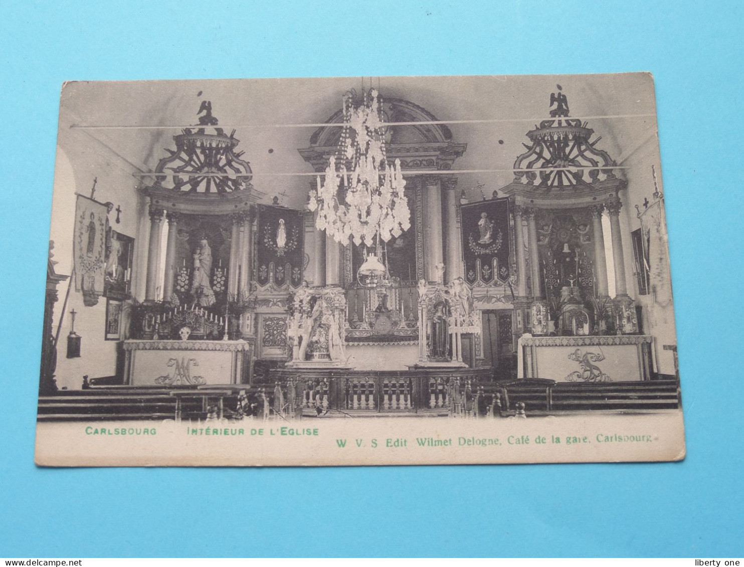CARLSBOURG Interieur De L'Eglise ( W V S Edit. Wilmet Delogne Café De La Gare ) Anno 19?? ( Zie / Voir SCAN ) ! - Paliseul