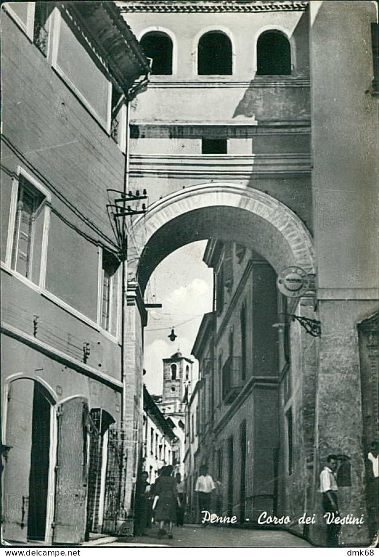 PENNE ( PESCARA ) CORSO DEI VESTINI - EDIZIONE SERAFINI - SPEDITA 1954 (20686 ) - Pescara
