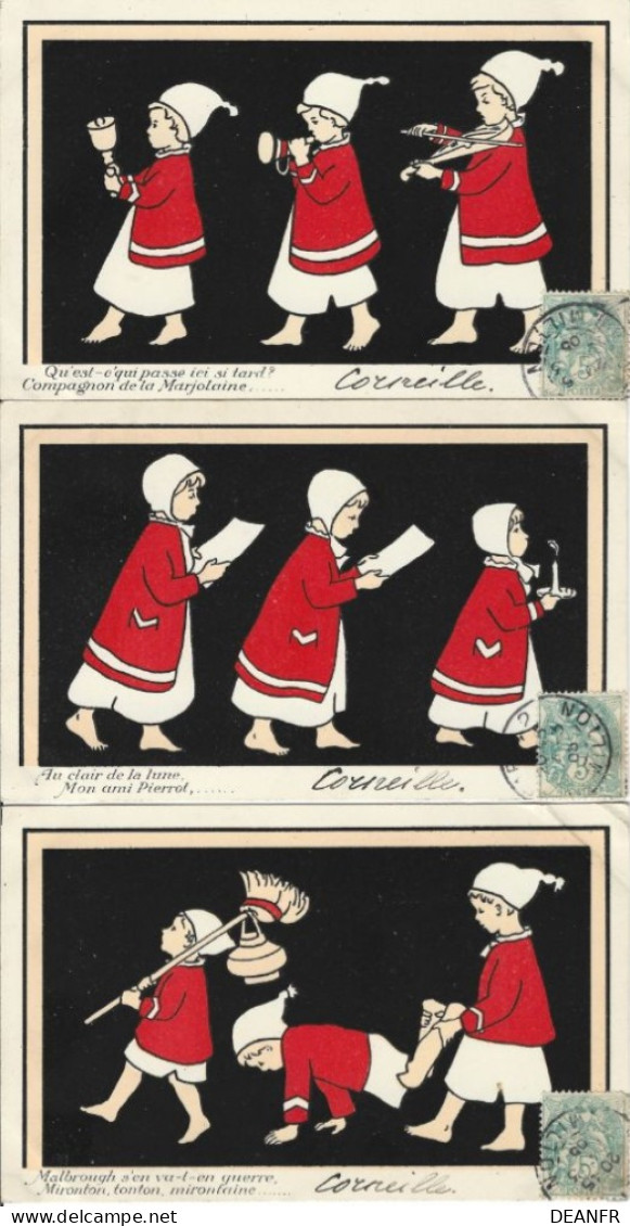 Tuck Raphael & Fils Ltd. Série 528 . Enfants - ( 3 Cartes ). - Tuck, Raphael