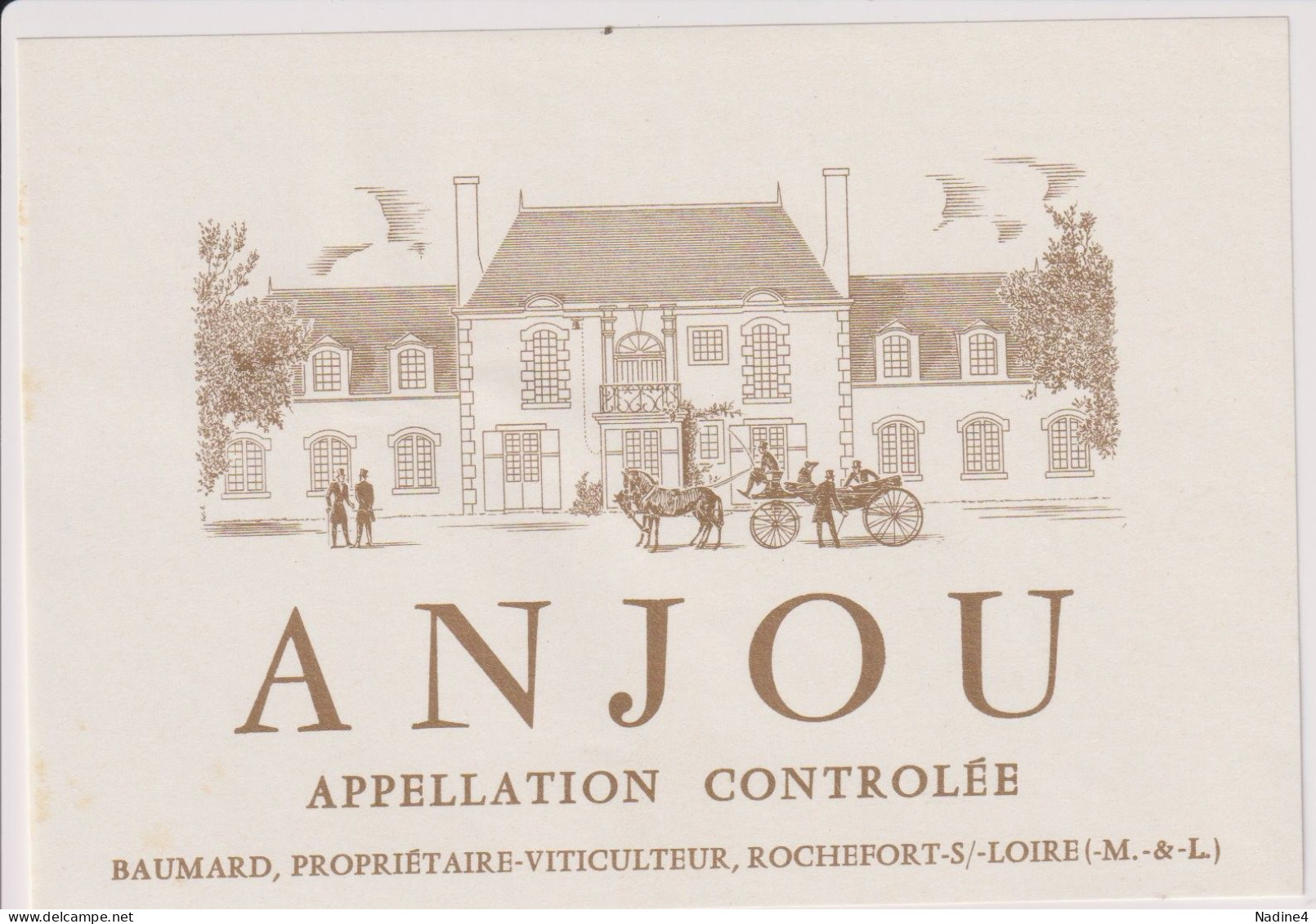 Etiket Etiquette - Vin Wijn - Anjou - Baumard , Rochefort Sur Loire - Autres & Non Classés