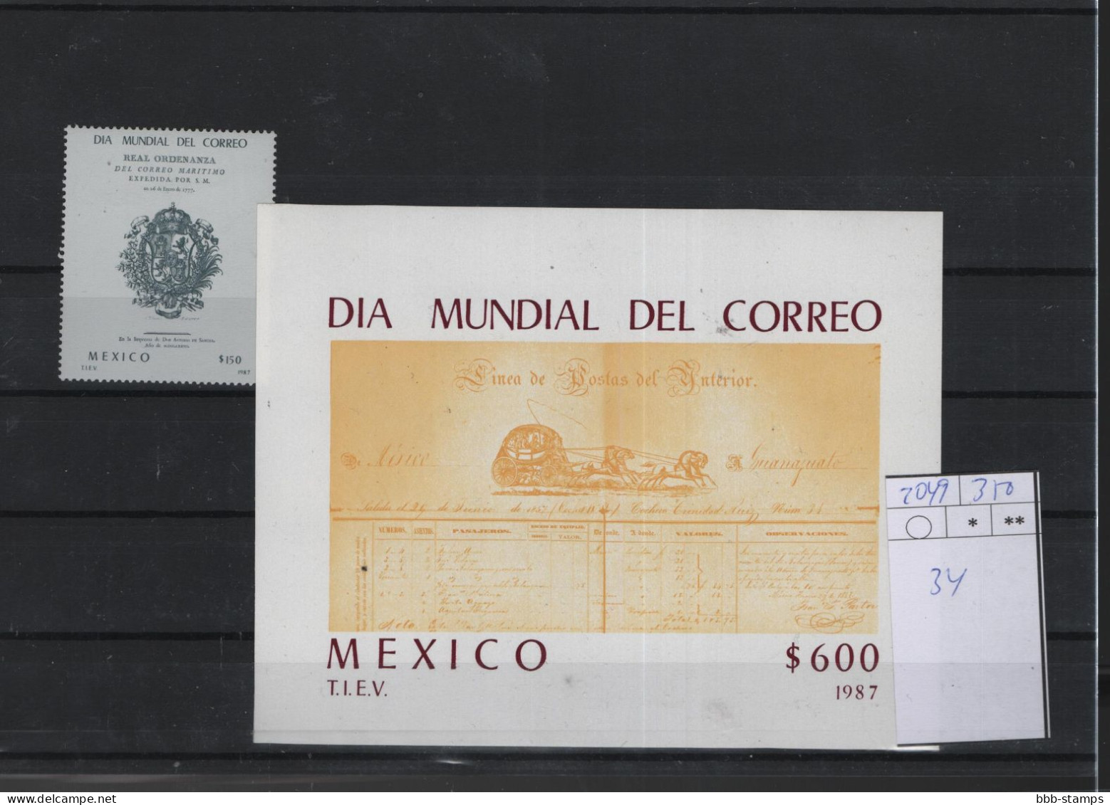 Mexico Michel Cat.No. Mnh/** 2049 + Sheet 34 - Mexique