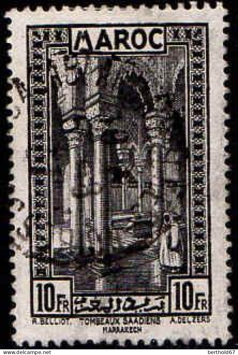 Maroc (Prot.Fr) Poste Obl Yv:148 Mi:115 Tombeaux Saadiens Marrakech (Beau Cachet Rond) - Gebraucht
