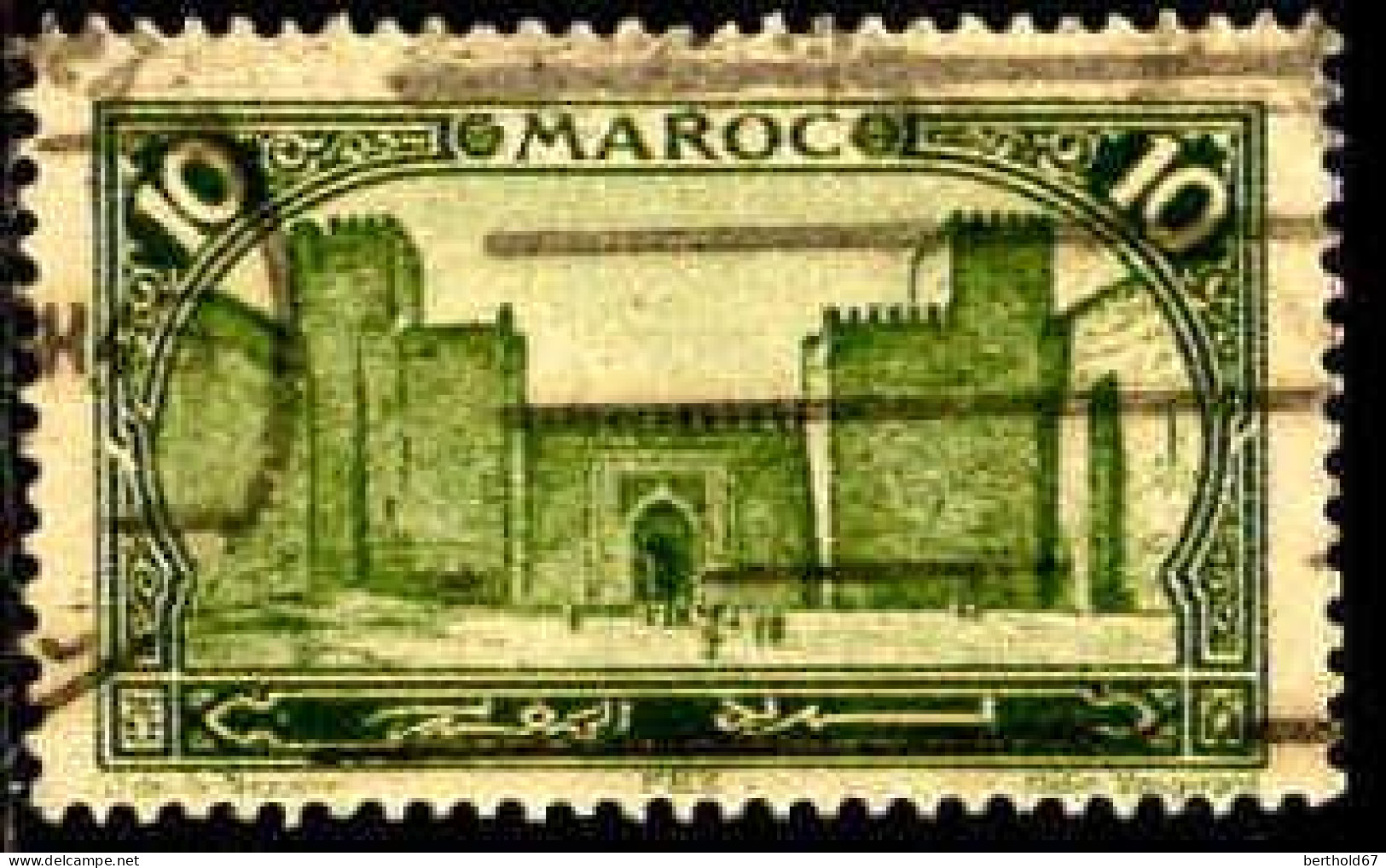 Maroc (Prot.Fr) Poste Obl Yv:102 Mi:54 Fez Bab-Segma (Beau Cachet Rond) - Oblitérés