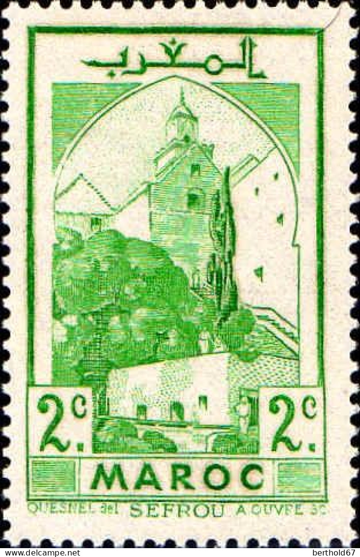 Maroc (Prot.Fr) Poste N** Yv:164 Mi:140 Sefrou Mosquée - Unused Stamps