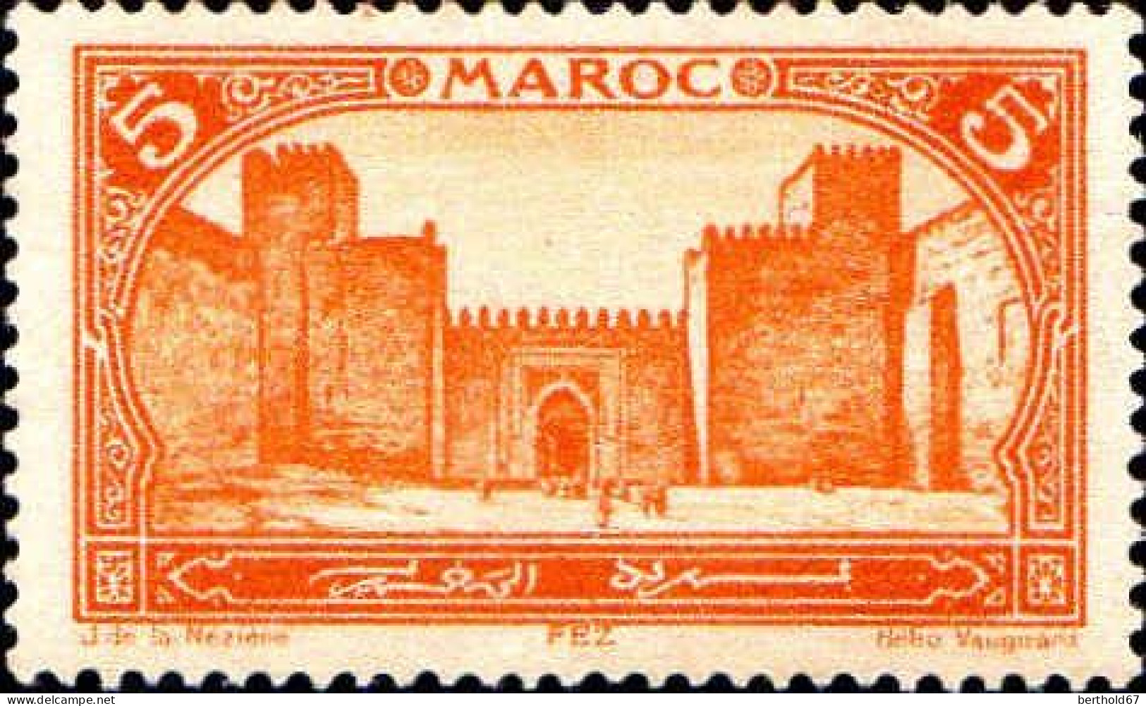 Maroc (Prot.Fr) Poste N** Yv:101 Mi:53 Fez Bab-Segma - Ungebraucht