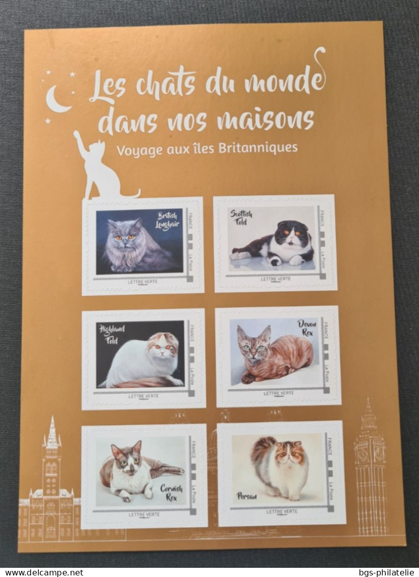 CHAT , Carnet De 6 Timbres Neufs. - Chats Domestiques