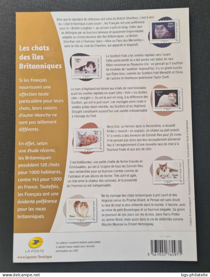 CHAT , Carnet De 6 Timbres Neufs. - Chats Domestiques