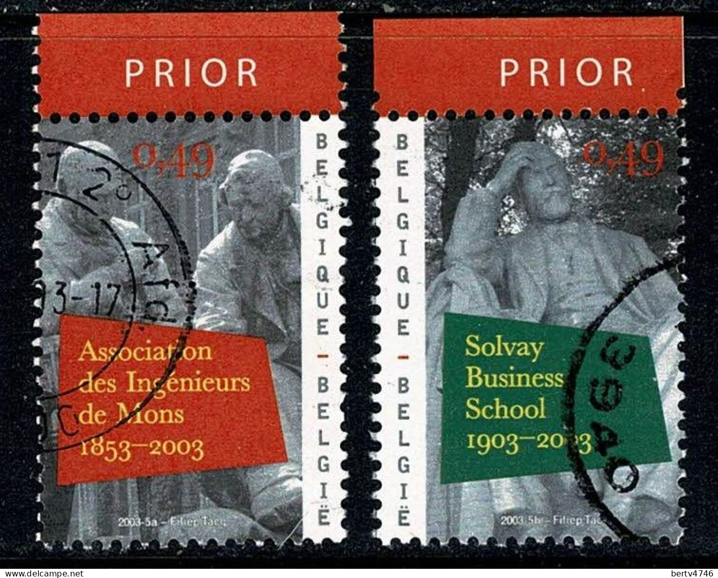 Belg. 2003 - 3153/54, Yv 3150/51 Universiteiten / Universités - Used Stamps