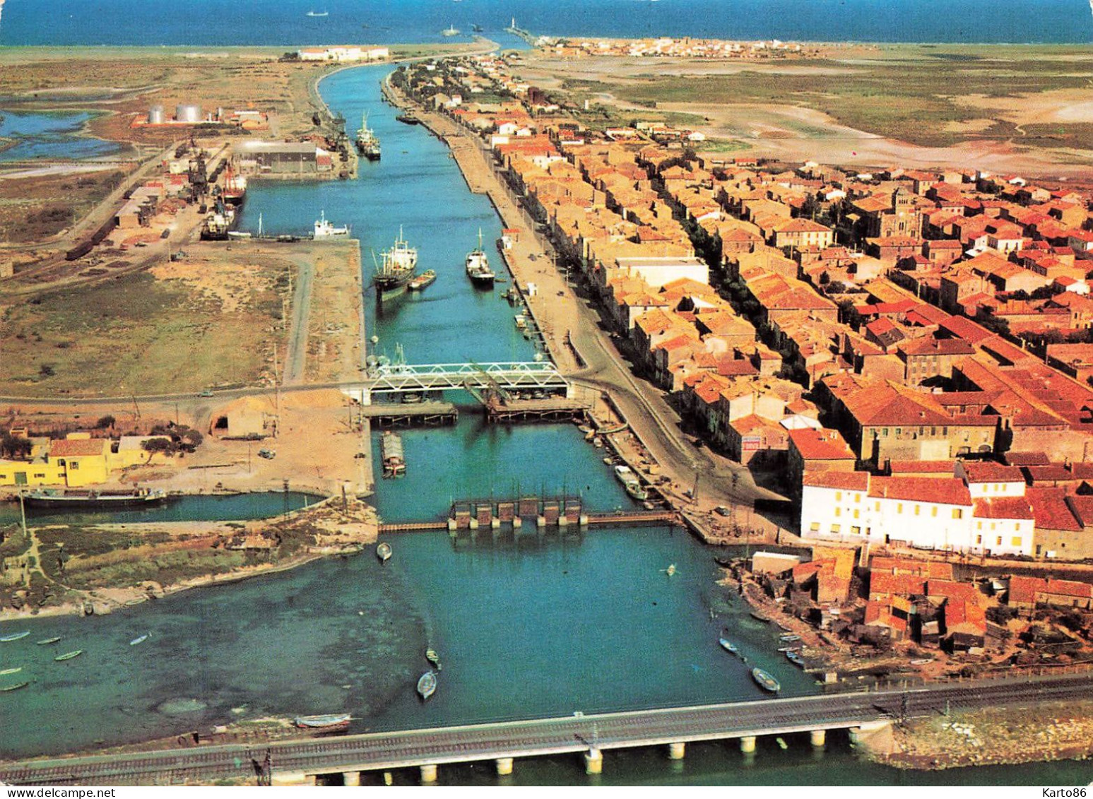 Port La Nouvelle * Vue Sur Le Port * Canal écluse Péniche - Port La Nouvelle