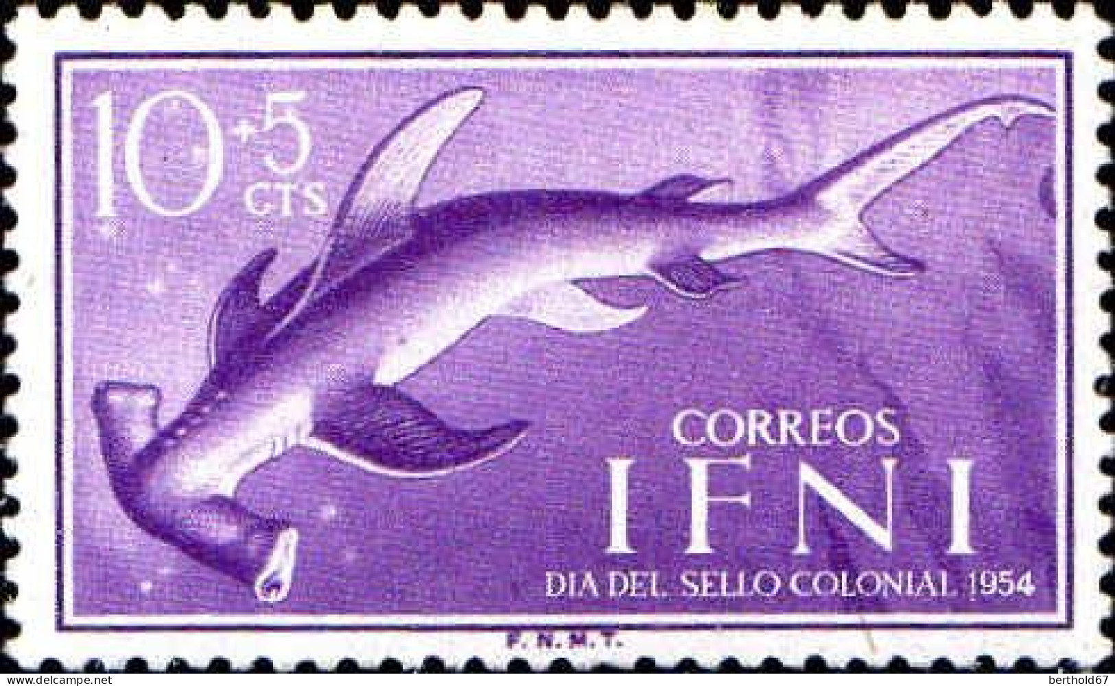 Ifni Poste N** Yv: 93 Mi:148 Dia Del Sello Colonial Requin-marteau Ed:119 - Ifni