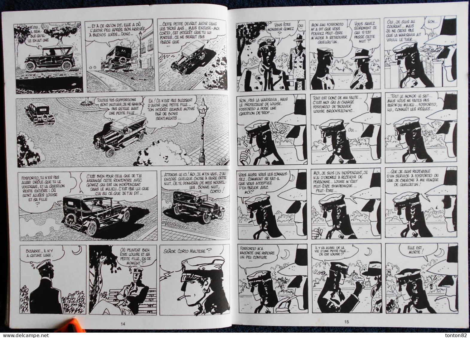 Hugo Pratt - Corto Maltese -TANGO - Casterman - ( E.O. 1987 ) .