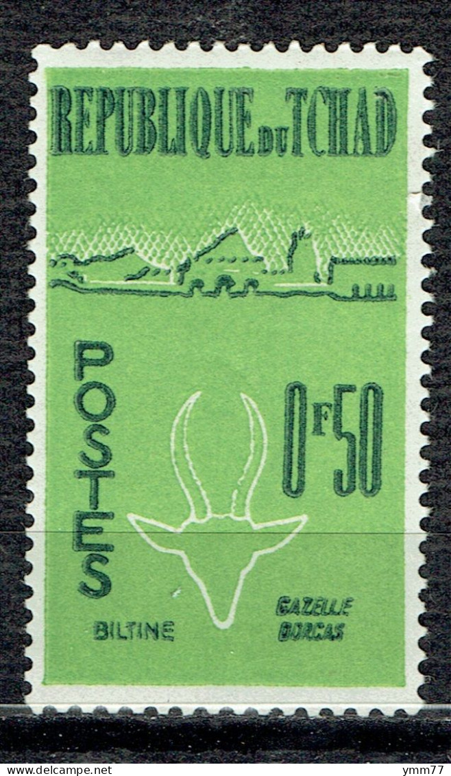 Série Courante. Têtes D'animaux Et Vues Diverses : Gazelle Dorcas Et Biltine - Tchad (1960-...)