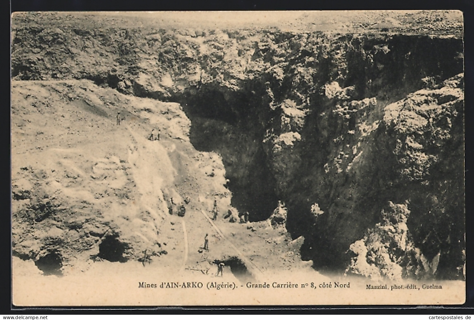 CPA Ain-Arko, Mines D`Ain-Arko, Grande Carrière No 8, Côté Nord  - Algiers