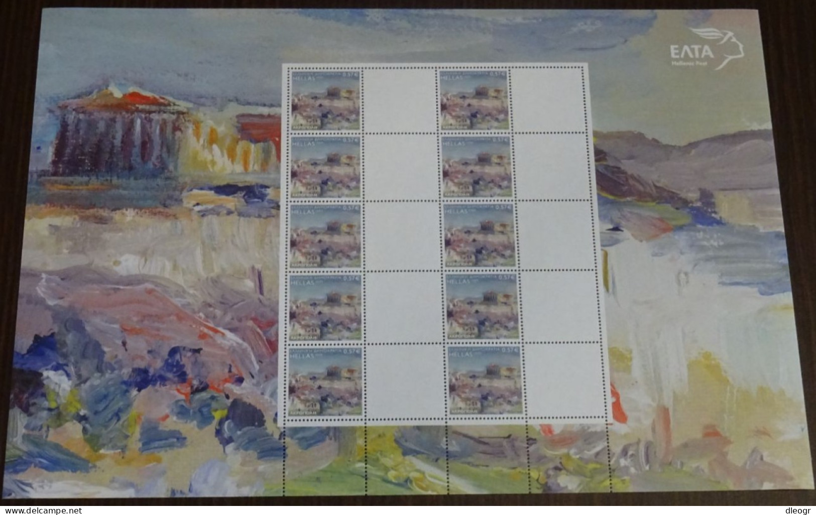 Greece 2009 Monuments SET Of 4 Personalized Sheets Blank Labels MNH - Unused Stamps
