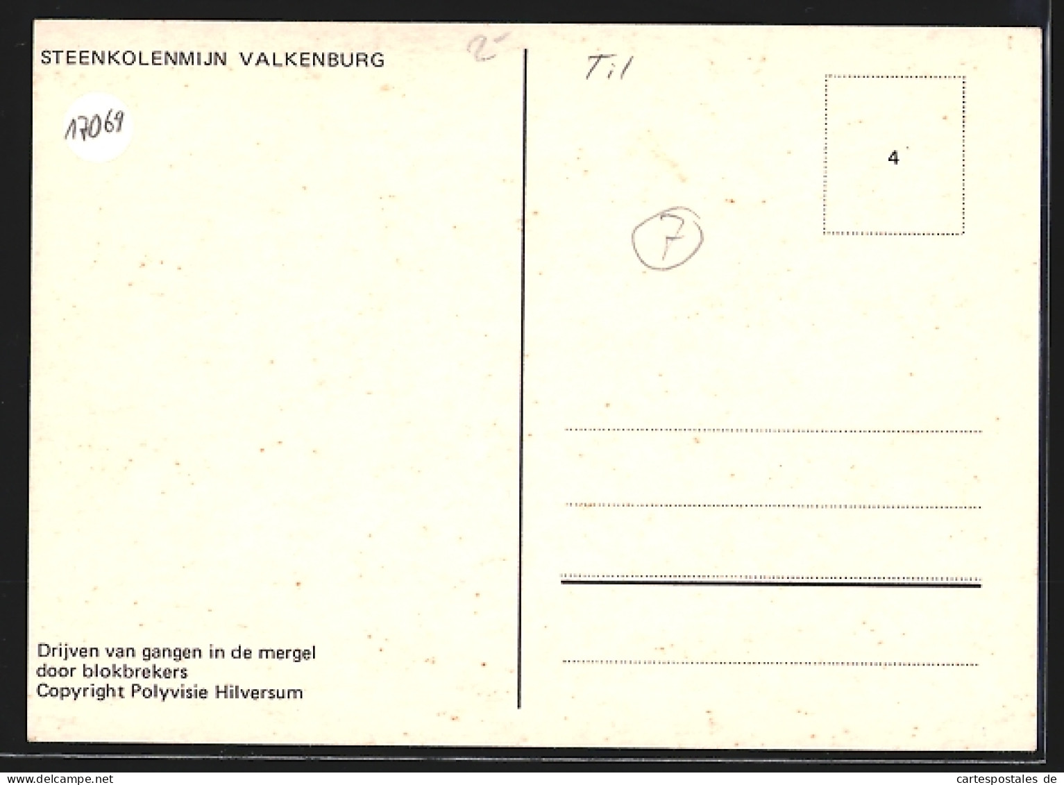 AK Valkenburg, Steenkolenmijn, Arbeiter Im Kohlebergbau  - Valkenburg