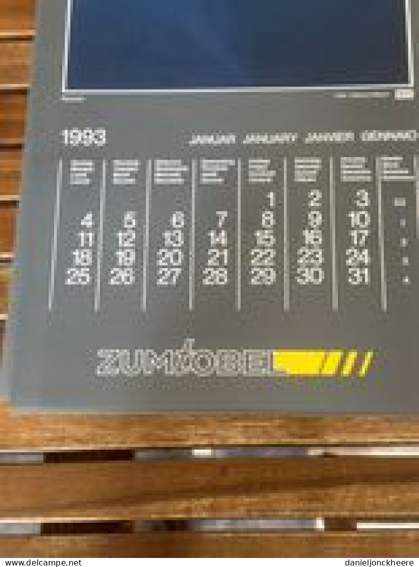 Kalender Calendrier Calendar Zumtobel 1993 - Sonstige & Ohne Zuordnung