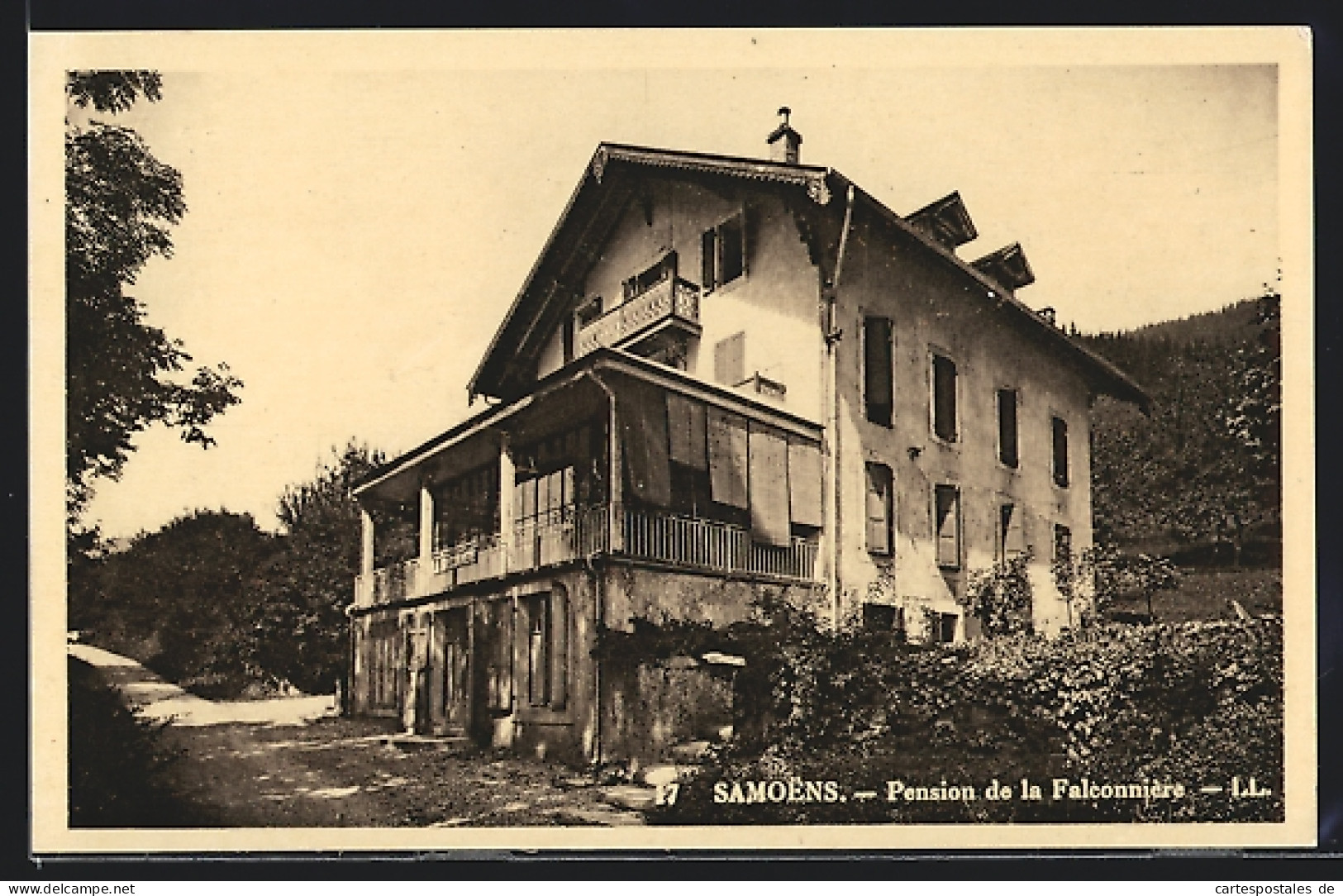 CPA Samoens, Pension De La Falconnière  - Samoëns