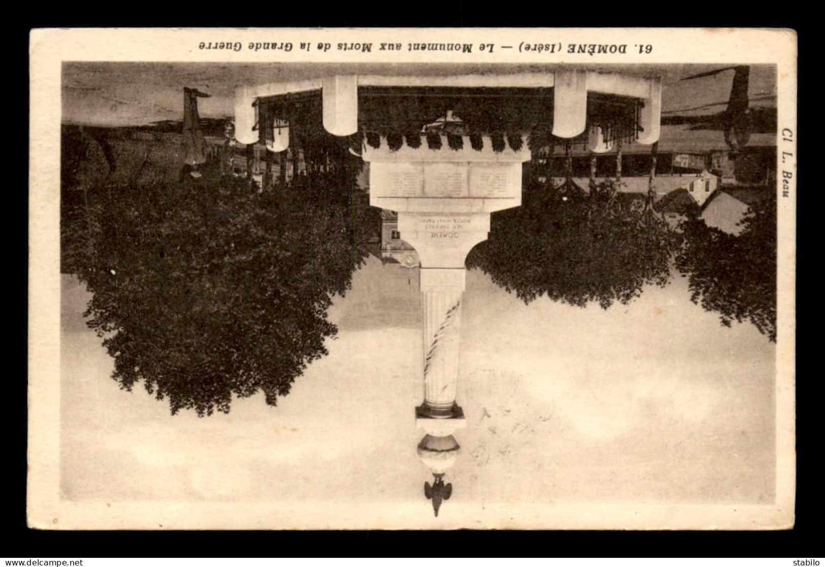 CACHET DU COMMANDANT DE LA 13E BATTERIE DU 164E REGIMENT D'ARTILLERIE DE POSITION ENVOYE DE DOMENE (ISERE) LE 21.07.1940 - Oorlog 1939-45