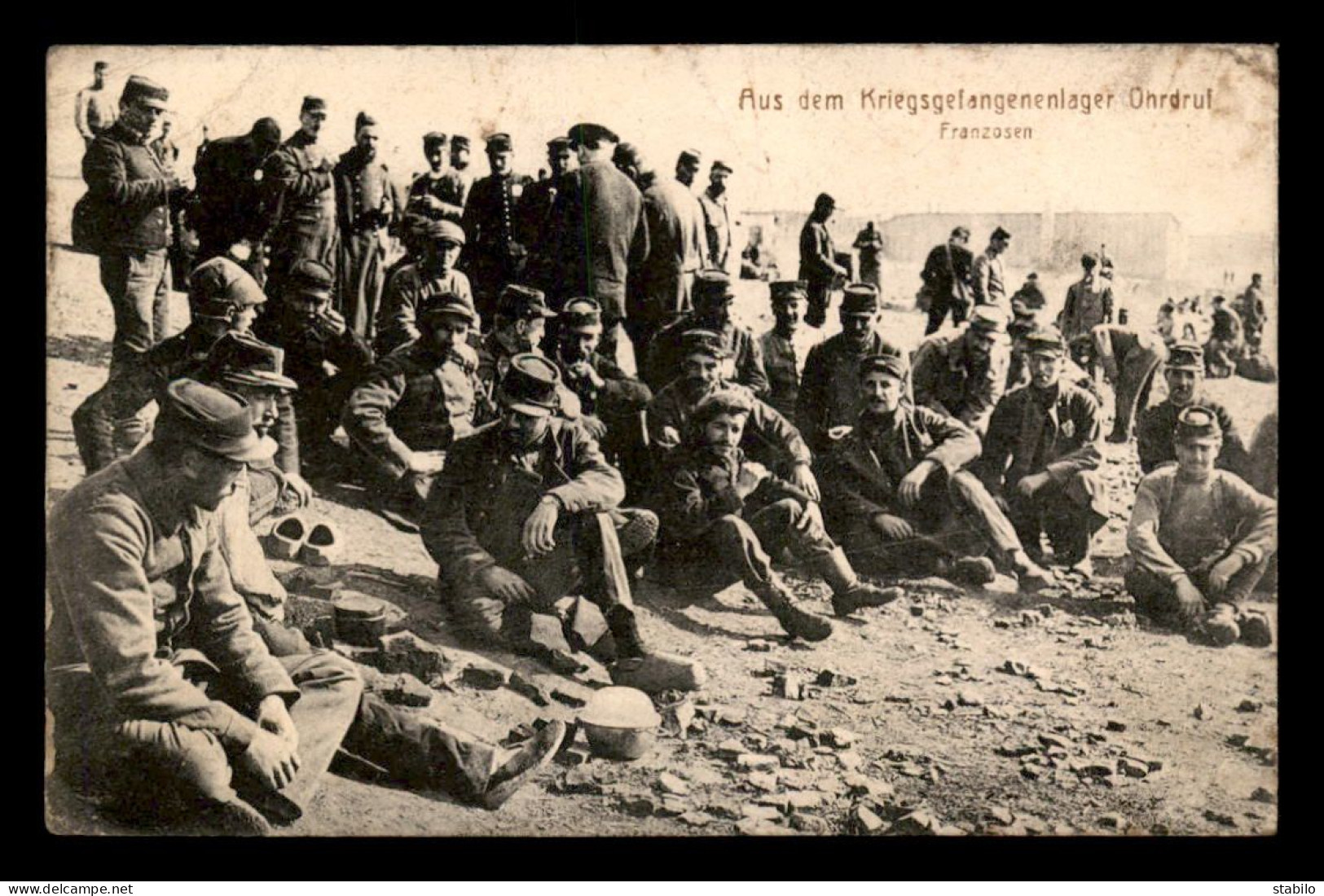 CACHET GEFANGENENLAGER OHRDRUF (ALLEMAGNE) SUR CARTE DU CAMP - GUERRE 14/18 - Guerre De 1914-18