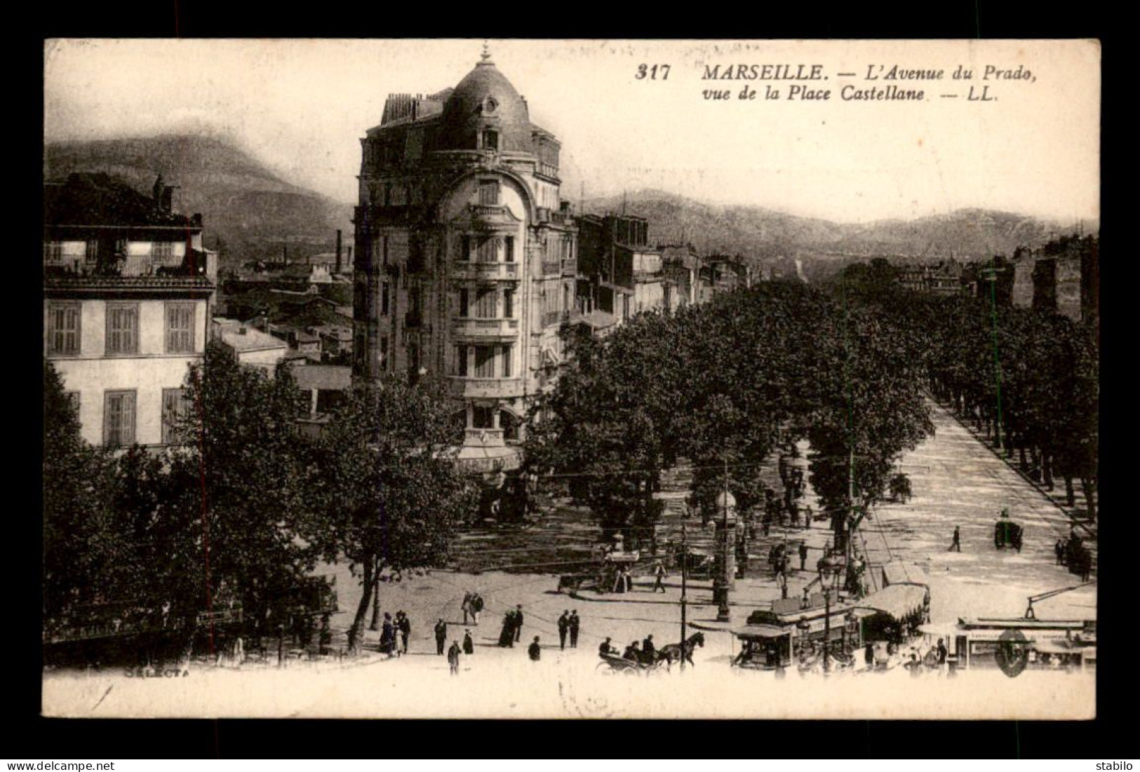 CACHET DU COMMISSAIRE MILITAIRE DE LA GARE DE MARSEILLE - Guerra De 1914-18