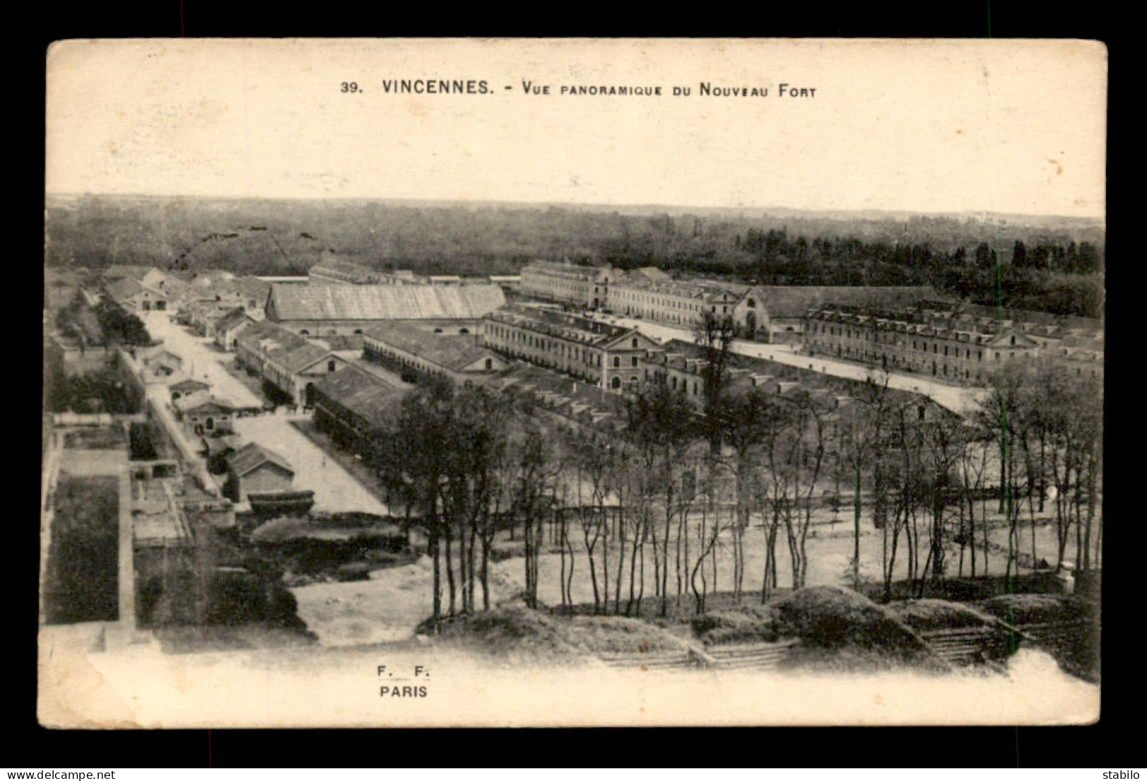 CACHET DU VAGUEMESTRE DE LA BATTERIE DEPOT DU 12EME REGIMENT D'ARTILLERIE A VINCENNES (VAL-DE-MARNE) - Guerra De 1914-18