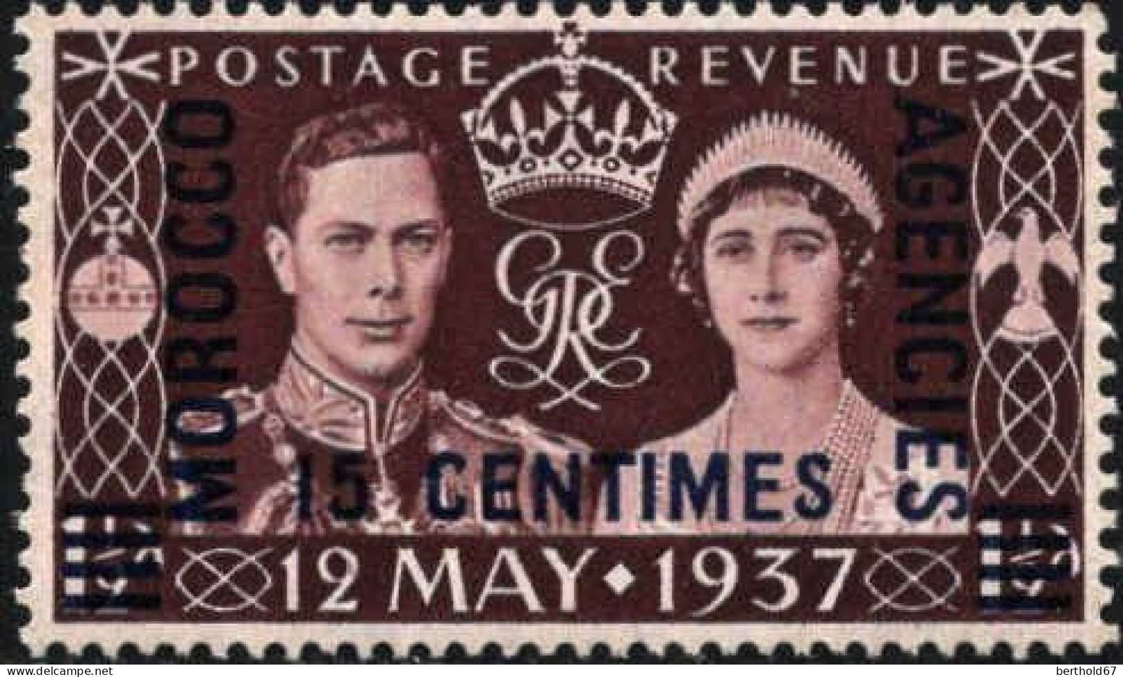 Maroc (Bur.Anglais ZF) Poste N** Yv:39 Mi:239 King George VI & Queen Elisabeth 1 Dent Courte - Postämter In Marokko/Tanger (...-1958)