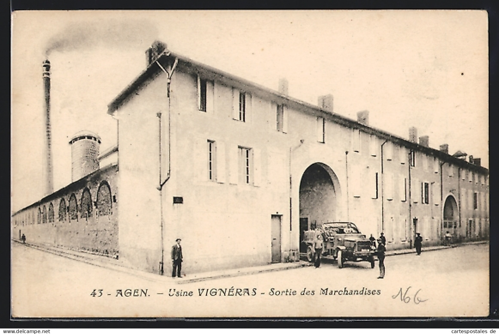 CPA Agen, Usine Vignéras, Sortie Des Marchandises  - Agen