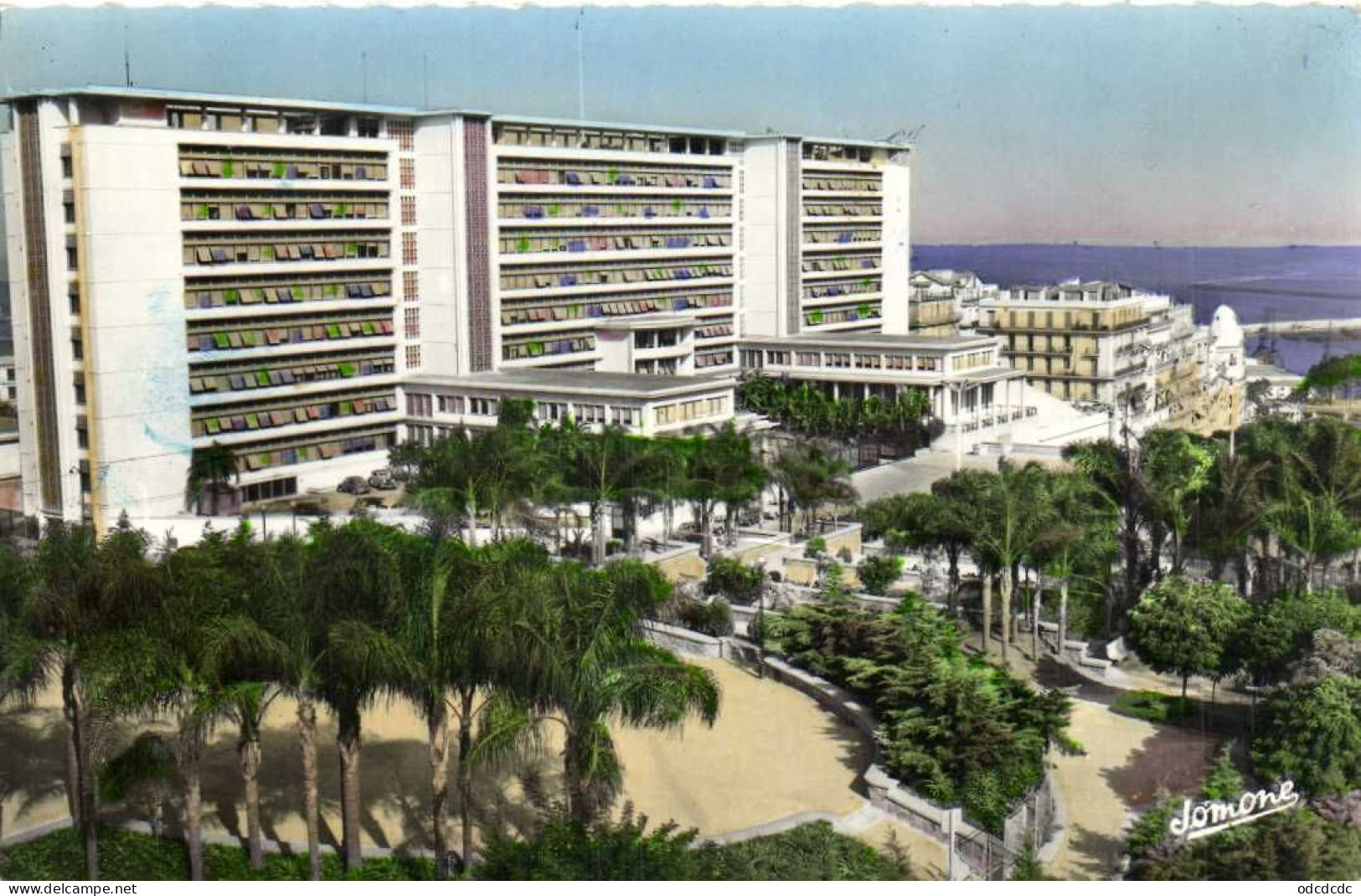ALGER  Une Belle Realisation De La Municipalité Le Groupe D' H.L.M. "Der Es Saada " Colorisée RV - Algiers