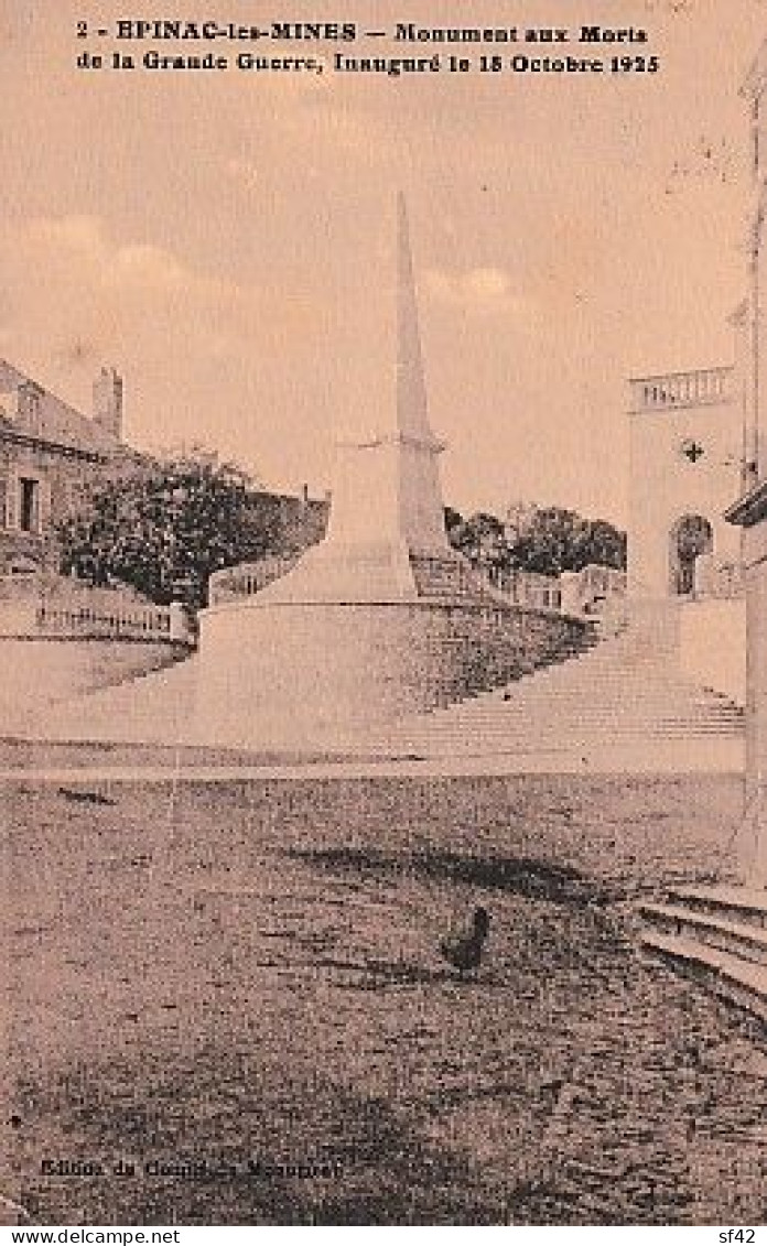 EPINAC LES MINES     Monument Aux Morts - Other & Unclassified