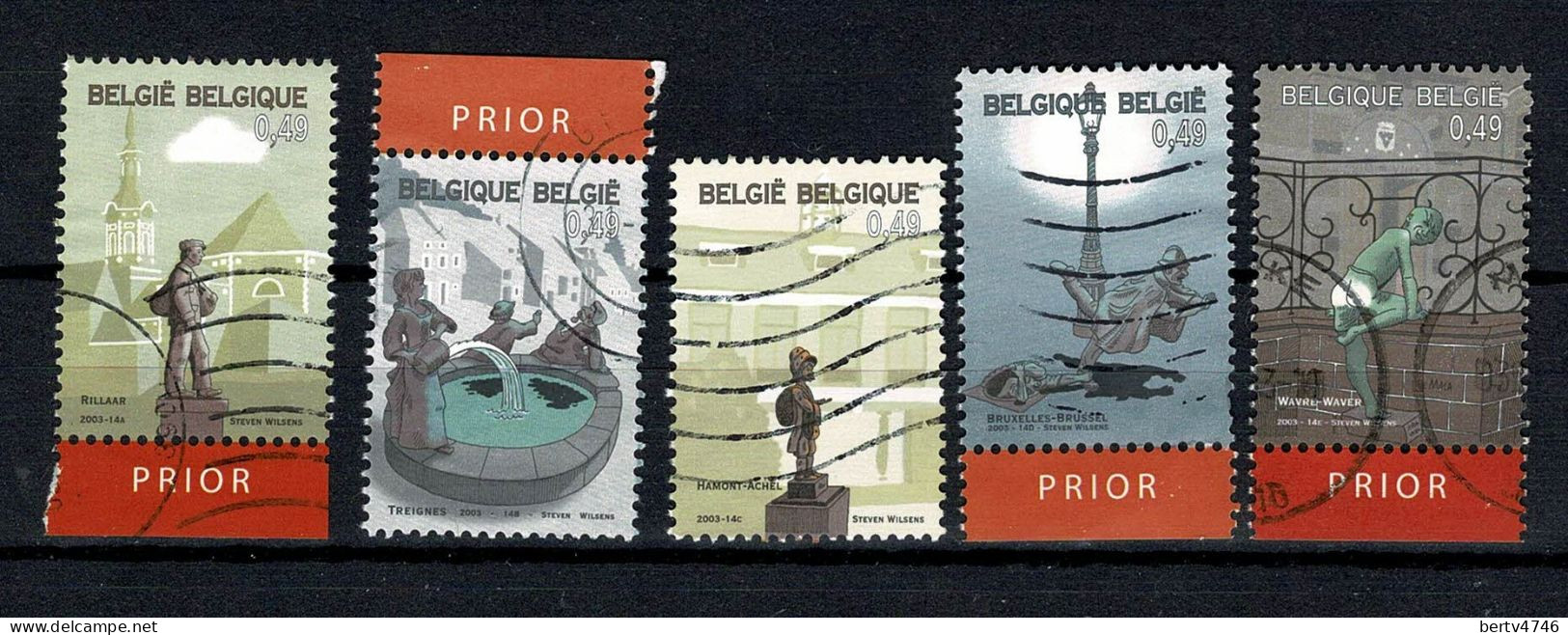 Belg. 2003 - 3194/98, Yv 3183/87 - Gebruikt
