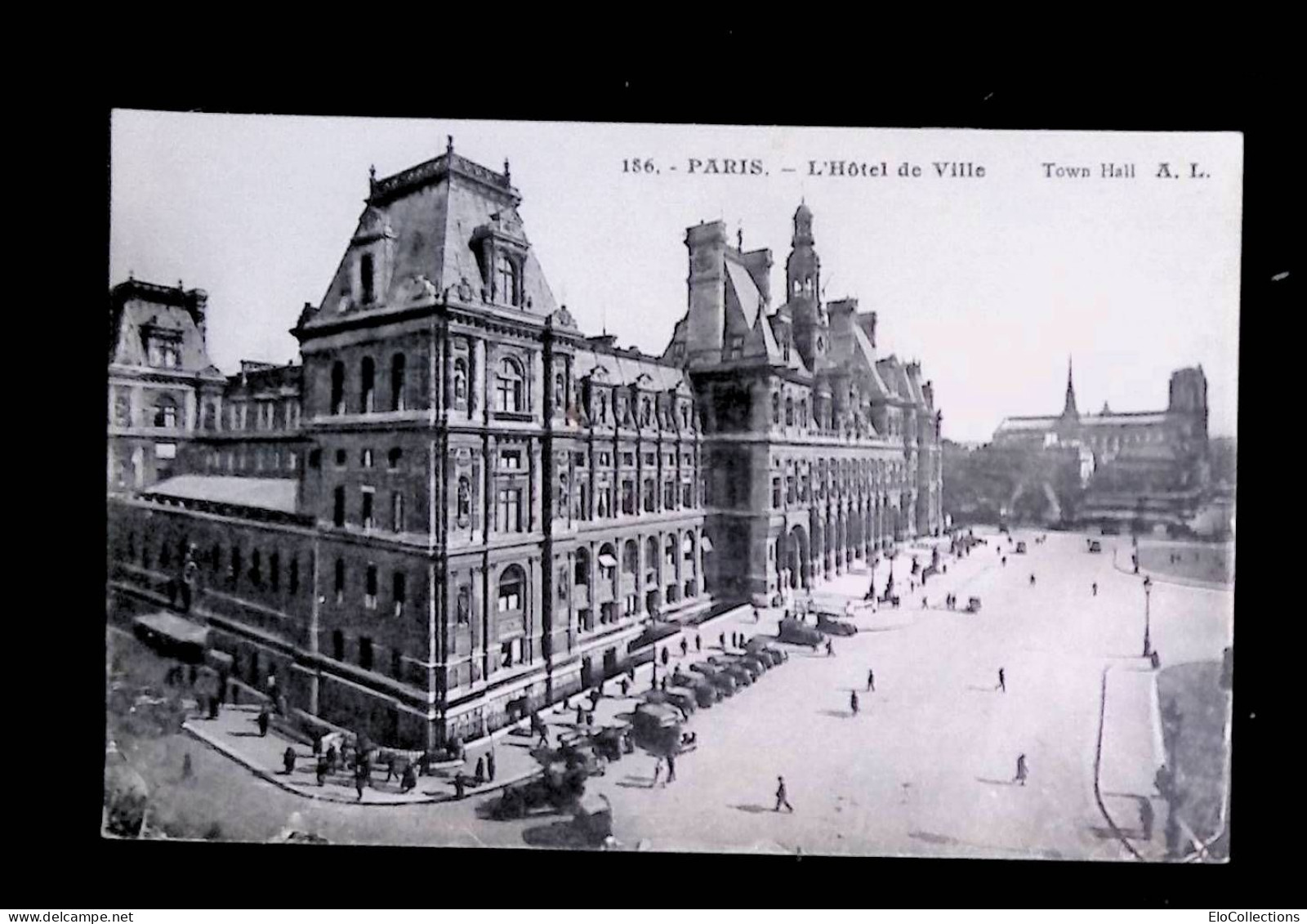 Cp,  75, Paris, L'hôtel De Ville, Town Hall, écrite, Ed. A. Leconte - Other Monuments