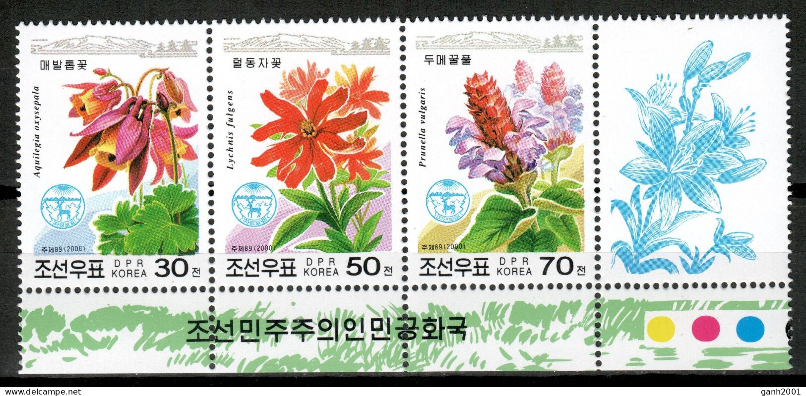 Korea North 2000 Corea / Flowers MNH Blumen Flores Fleurs / Lt02  7-3 - Sonstige & Ohne Zuordnung