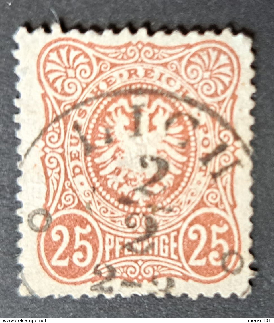 Deutsches Reich 1875, Mi 35aa, Thun Und Taxis Stempel, Geprüft - Used Stamps