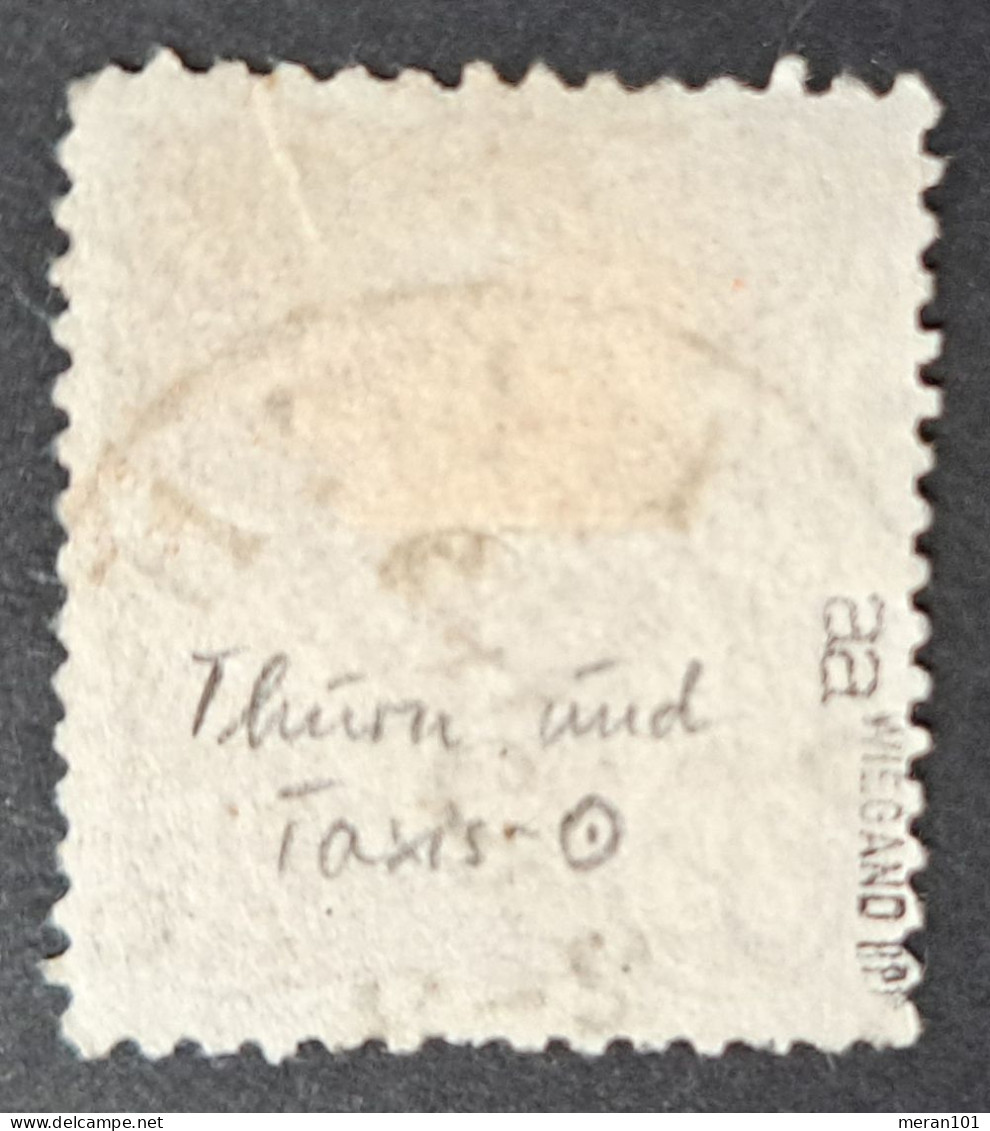 Deutsches Reich 1875, Mi 35aa, Thun Und Taxis Stempel, Geprüft - Oblitérés